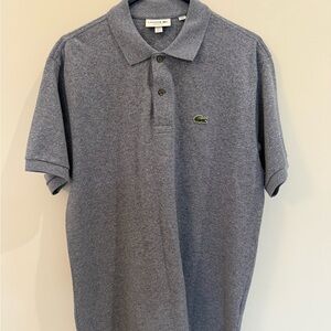Lacoste Heathered Gray Polo Shirt for Men
